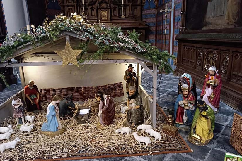 Activité de Noël : messe de minuit dans le nord de la France.