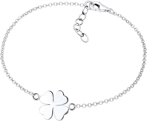 Bracelet symbole du trèfle femme Elli, bijoux cadeau femme 30 ans