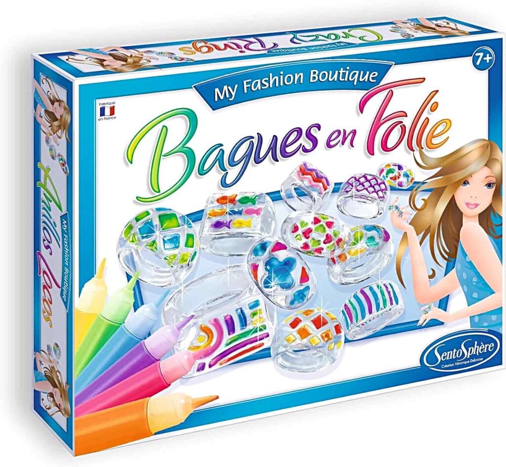 Un Kit de Création de Bagues, une idee cadeau noel fille 7 ans