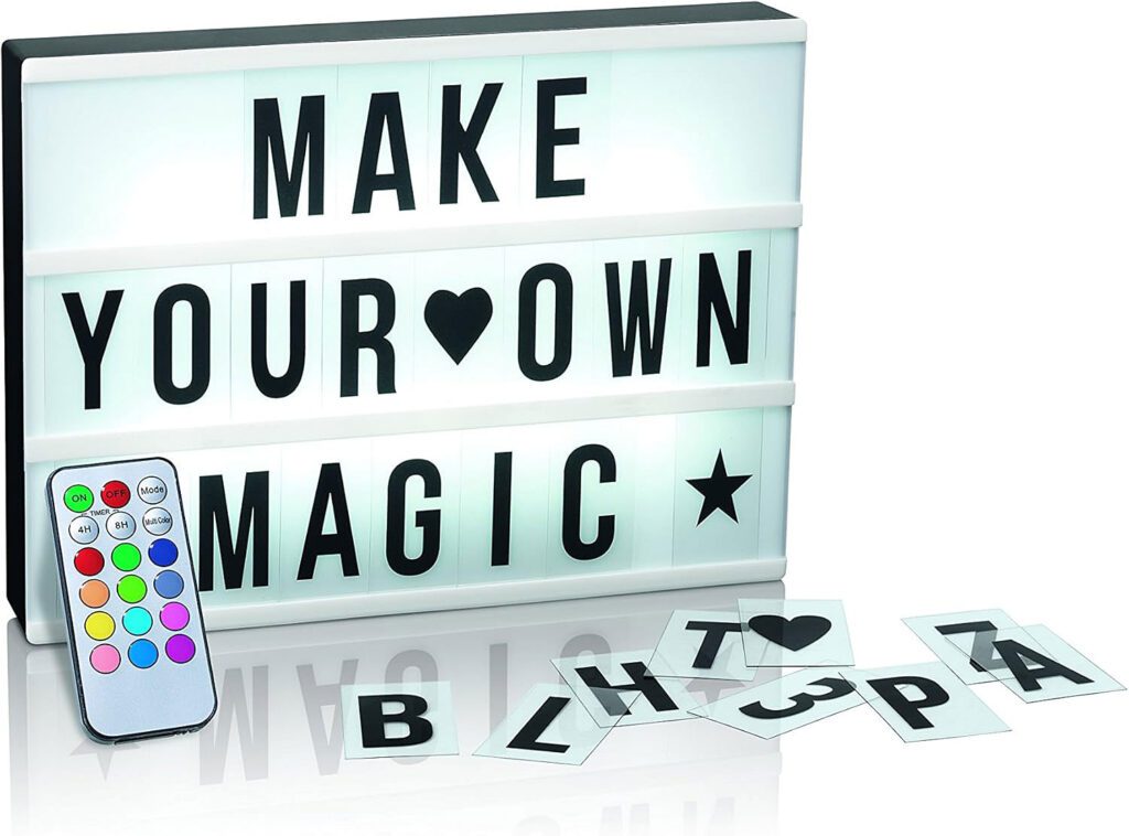 Boîte lumineuse, une Idée de cadeau pour ado fille