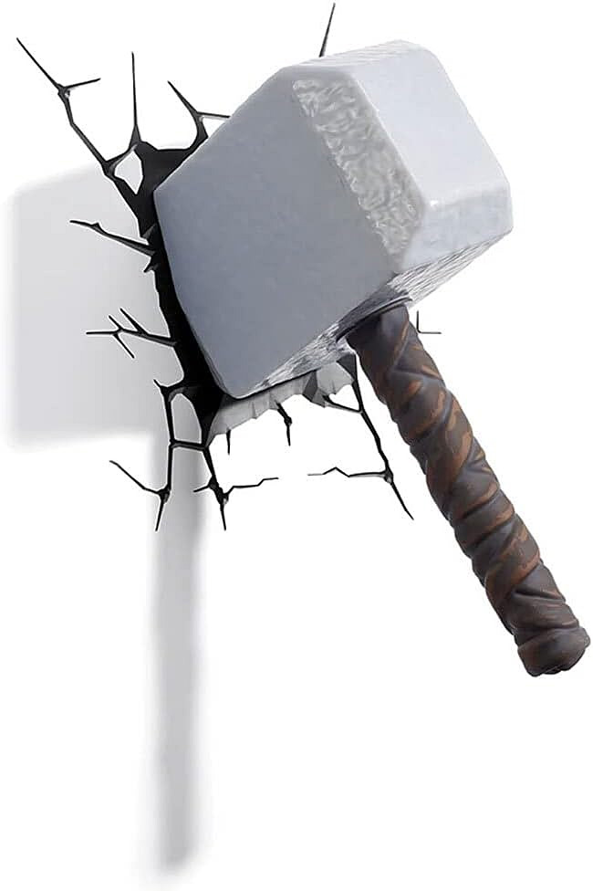 Décoration 3D Marteau de Thor, une Idée cadeau adolescent 14 ans garçon