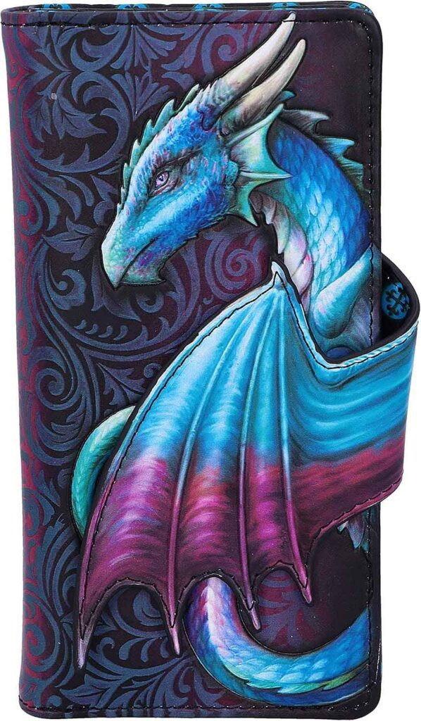 Portefeuille dragon bleu, un cadeau pour un adolescent