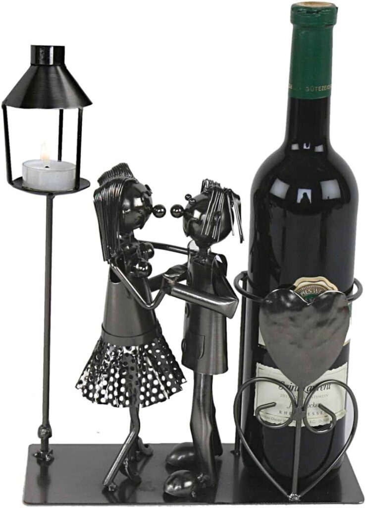Porte-bouteille couple dansant, un cadeau noel couple pas cher