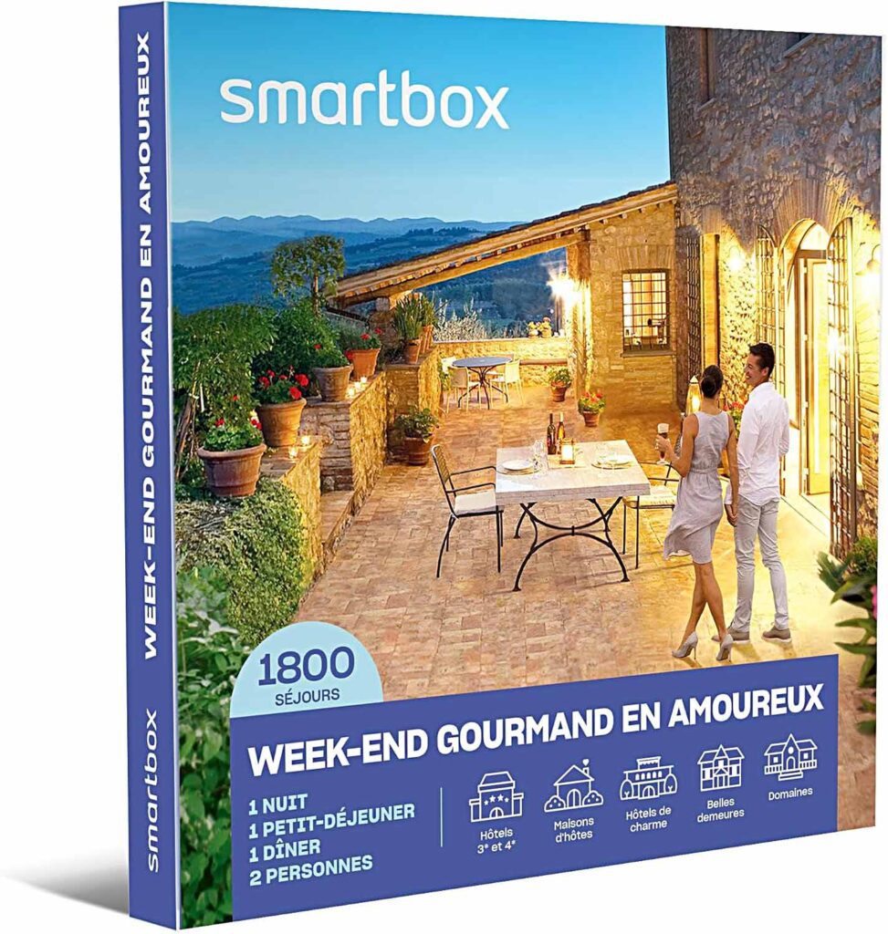 Séjour gourmand de 2 jours avec dîner ou dégustation de vin, un coffret cadeau noel couple