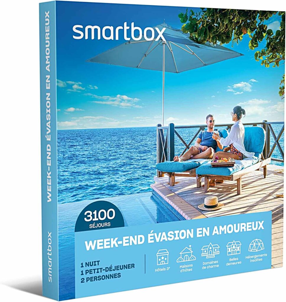 Smartbox coffret cadeau 2 jours d'évasion, un box cadeau noel couple
