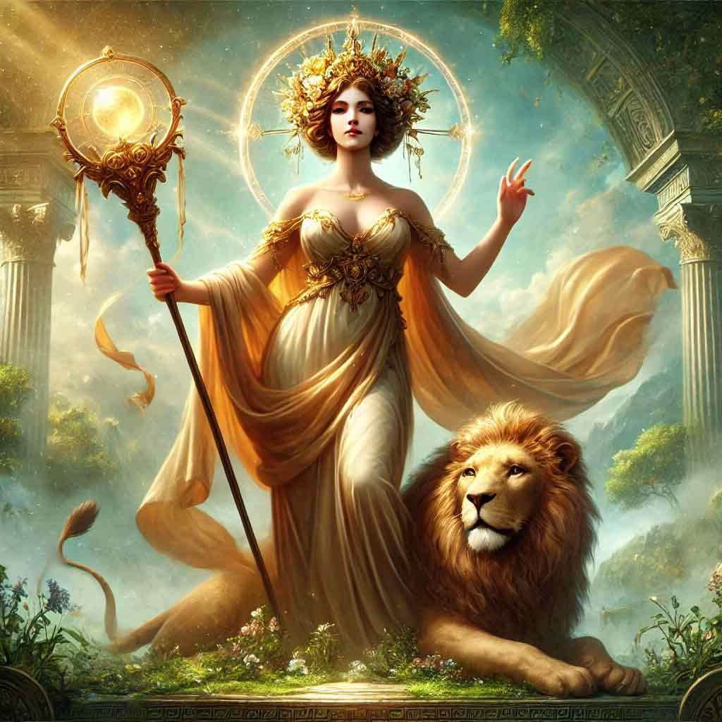 Rhéa, épouse de Cronos et mère de Zeus