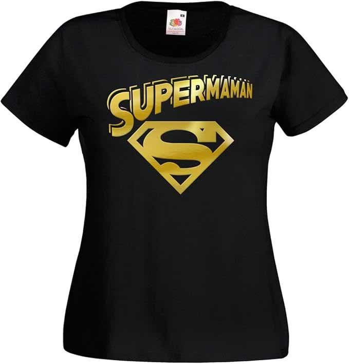 T-Shirt Supermaman, une idée cadeau maman personnalisé