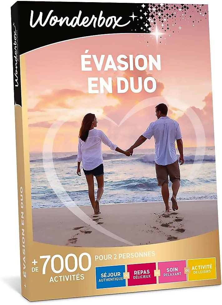 Coffret évasion en couple, une idée cadeau pour un couple de 40 ans