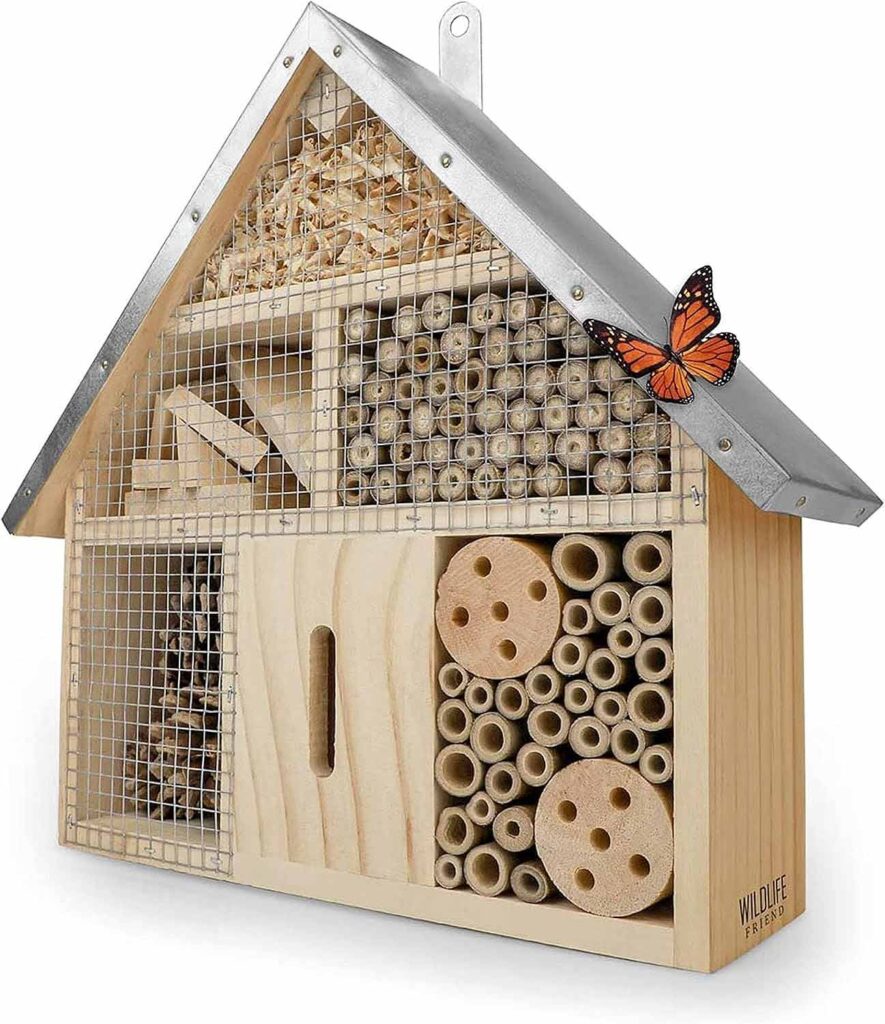 Hôtel à insectes en bois, un cadeau jardinage original