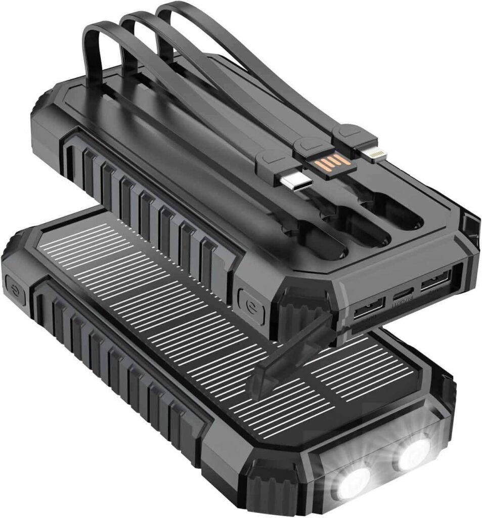 Chargeur solaire noir